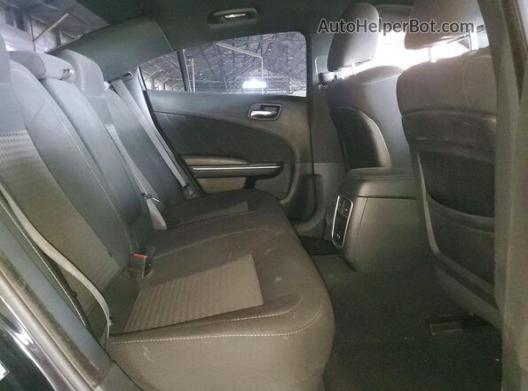 2C3CDXCT7KH584416 2019 DODGE CHARGER Black Widok tylnych siedzeń
