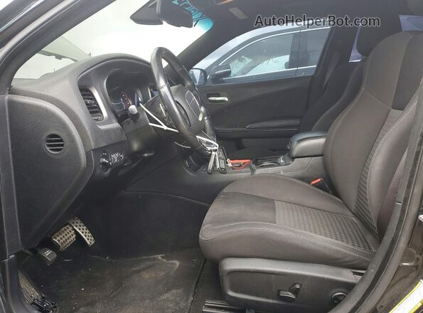 2C3CDXCT7KH643304 2019 DODGE CHARGER Black Front interior view