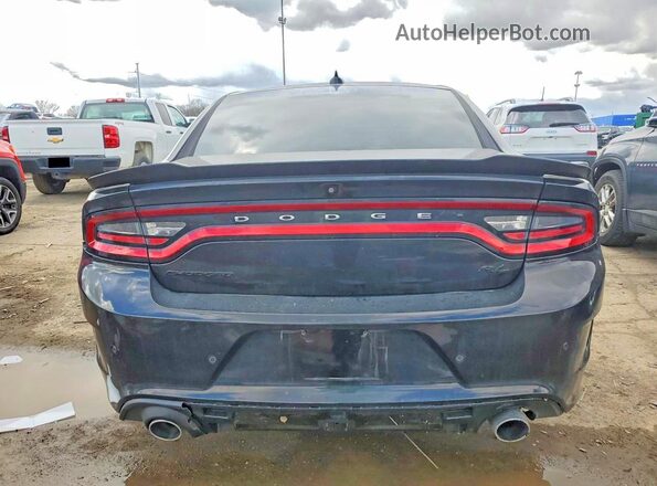 2C3CDXCT7KH643304 2019 DODGE CHARGER Black Rear view