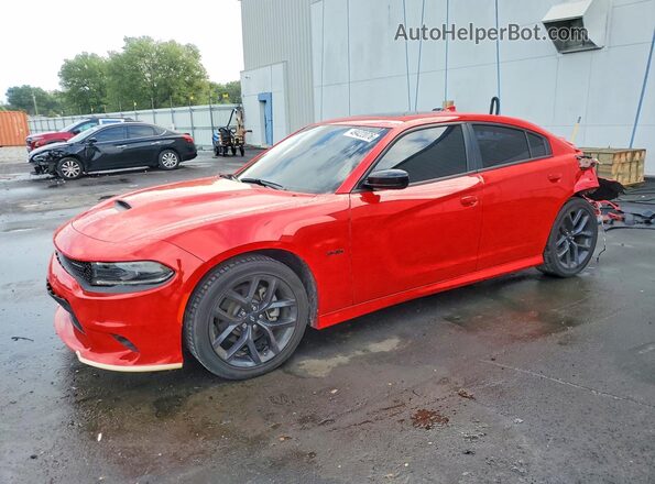 2C3CDXCT7PH672681 2023 DODGE CHARGER Красный Передняя левая четверть