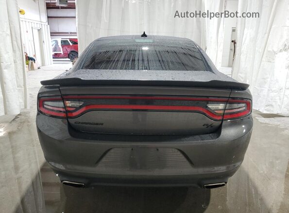 2C3CDXCT8GH356187 2016 DODGE CHARGER Gray Rear view