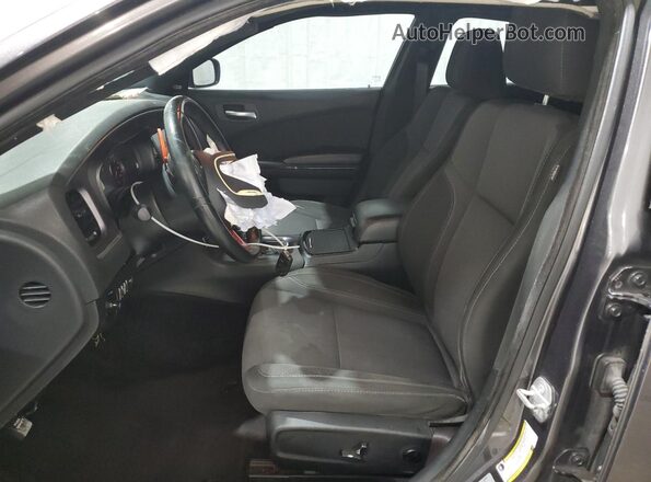 2C3CDXCT8GH356187 2016 DODGE CHARGER Gray Front interior view