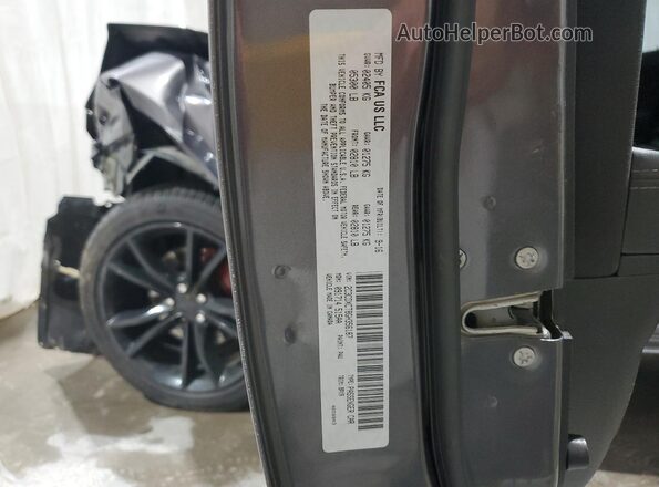 2C3CDXCT8GH356187 2016 DODGE CHARGER Gray VIN sticker view