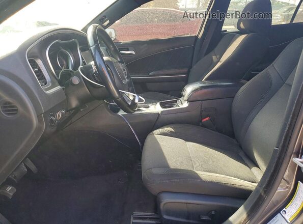 2C3CDXCT8JH122686 2018 DODGE CHARGER Серый Вид салона спереди