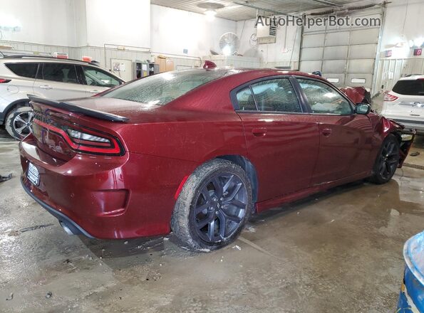 2C3CDXCT8LH157635 2020 DODGE CHARGER Burgundy Tył prawy
