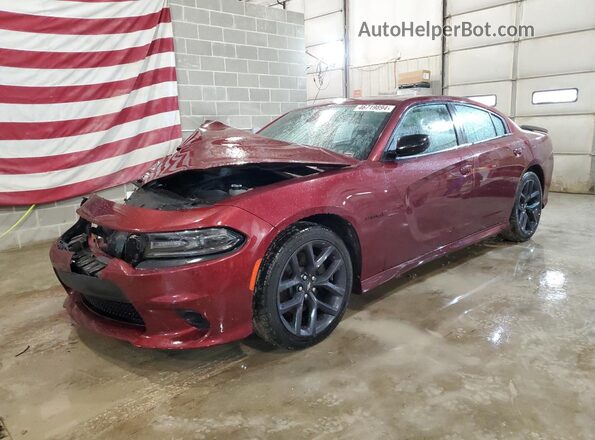 2C3CDXCT8LH157635 2020 DODGE CHARGER Burgundy Przód lewy
