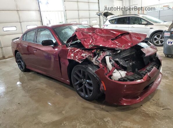 2C3CDXCT8LH157635 2020 DODGE CHARGER Burgundy Przód prawy
