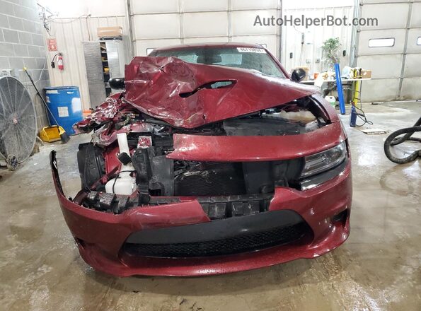 2C3CDXCT8LH157635 2020 DODGE CHARGER Burgundy Widok z przodu