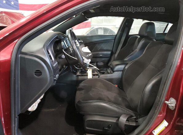 2C3CDXCT8LH157635 2020 DODGE CHARGER Burgundy Widok wnętrza z przodu
