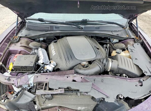 2C3CDXCT8LH200483 2020 DODGE CHARGER Фиолетовый Вид задней части салона