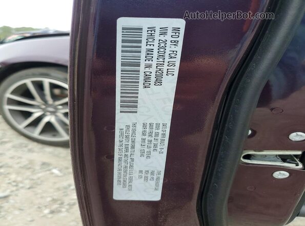 2C3CDXCT8LH200483 2020 DODGE CHARGER Фиолетовый Вид подкапотного пространства