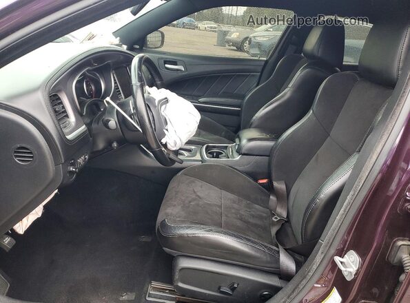 2C3CDXCT8LH200483 2020 DODGE CHARGER Фиолетовый Вид салона спереди