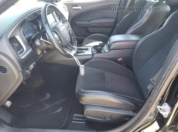 2C3CDXCT8MH553176 2021 DODGE CHARGER Черный Вид салона спереди