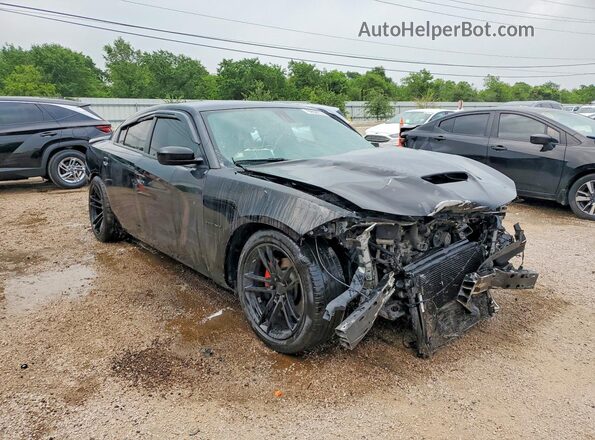 2C3CDXCT8NH110298 2022 DODGE CHARGER Black წინა მარჯვენა