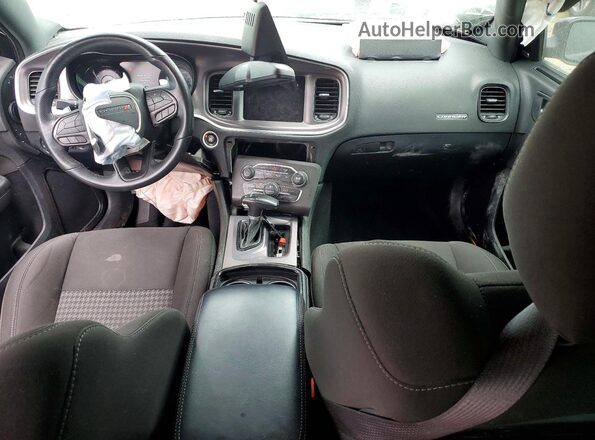 2C3CDXCT8NH110298 2022 DODGE CHARGER Black წინა პანელის ხედი