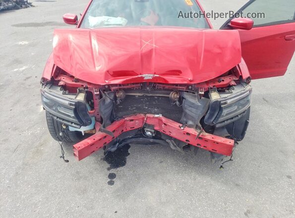 2C3CDXCT9GH139019 2016 DODGE CHARGER Red Вид задньої частини салону