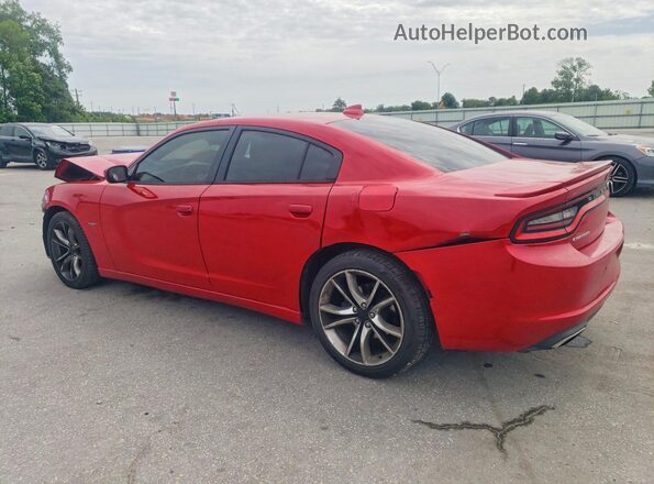 2C3CDXCT9GH139019 2016 DODGE CHARGER Red Задня ліва чверть