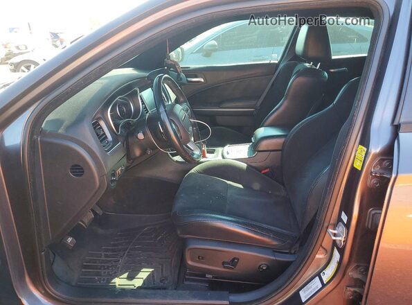 2C3CDXCT9GH174658 2016 DODGE CHARGER Серый Вид салона спереди
