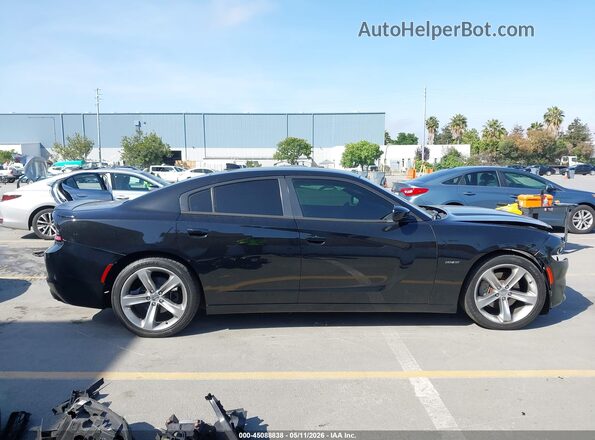 2C3CDXCT9GH186552 2016 DODGE CHARGER Black Widok wnętrza 360 stopni