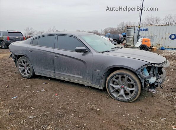 2C3CDXCT9HH660744 2017 DODGE CHARGER Gray წინა მარჯვენა