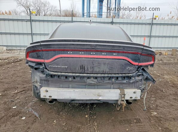 2C3CDXCT9HH660744 2017 DODGE CHARGER Gray უკანა ხედი