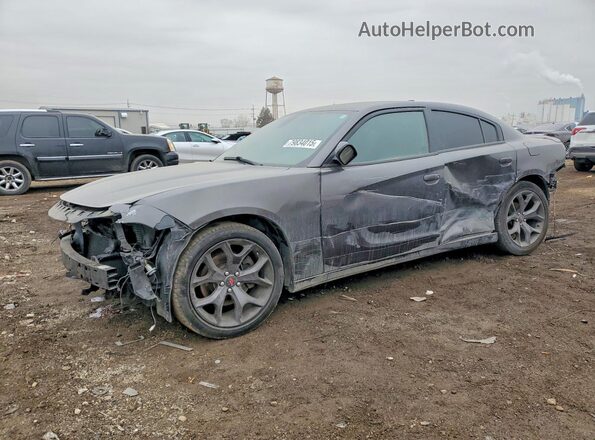 2C3CDXCT9HH660744 2017 DODGE CHARGER Gray წინა მარცხენა ხედი სამი მეოთხედიდან