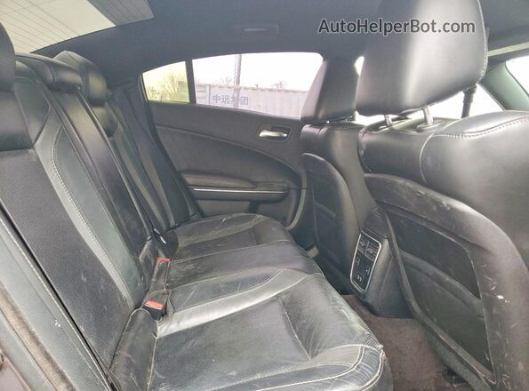 2C3CDXCT9HH660744 2017 DODGE CHARGER Gray უკანა სავარძლების ხედი