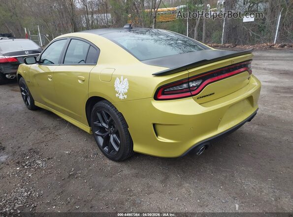 2C3CDXCT9MH636552 2021 DODGE CHARGER Желтый Задняя левая четверть