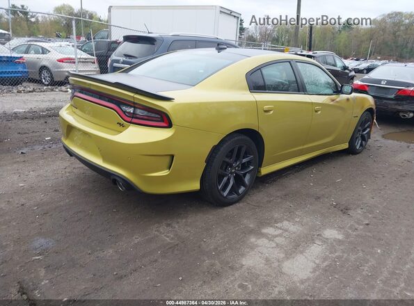 2C3CDXCT9MH636552 2021 DODGE CHARGER Желтый Задняя правая четверть