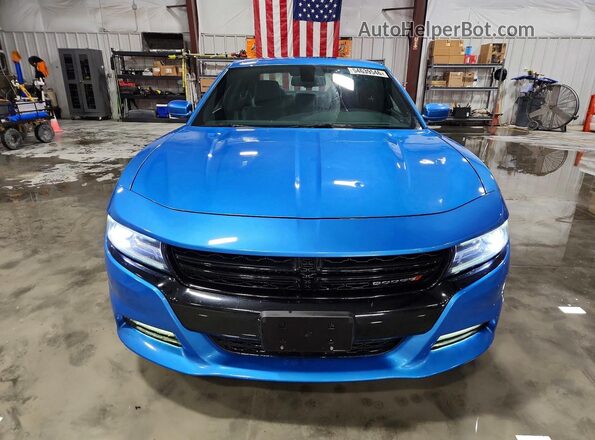 2C3CDXCTXGH133794 2016 DODGE CHARGER Blue წინა ხედი