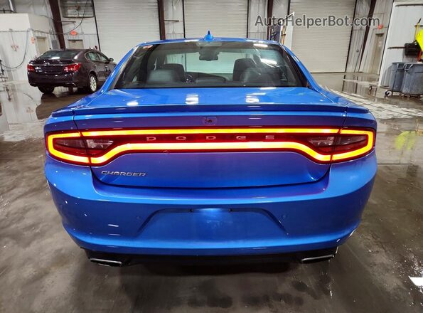 2C3CDXCTXGH133794 2016 DODGE CHARGER Blue უკანა ხედი
