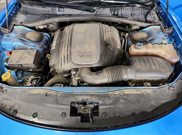 2C3CDXCTXGH133794 2016 DODGE CHARGER Blue უკანა სალონის ხედი