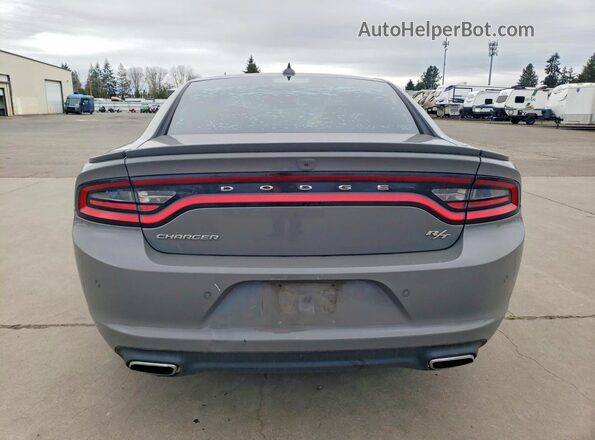 2C3CDXCTXHH666780 2017 DODGE CHARGER Gray Вид ззаду