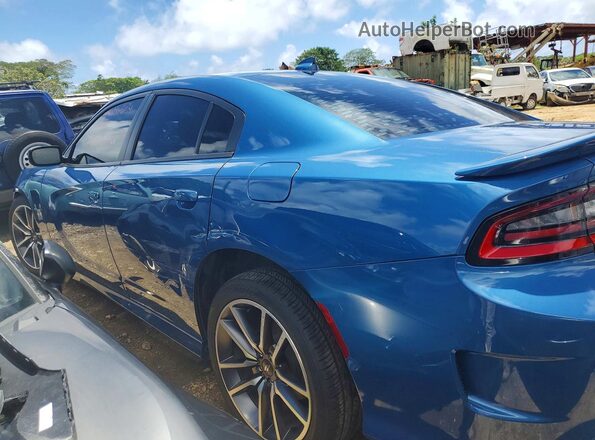 2C3CDXCTXMH505467 2021 DODGE CHARGER Blue Rear left