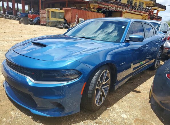2C3CDXCTXMH505467 2021 DODGE CHARGER Blue Front left