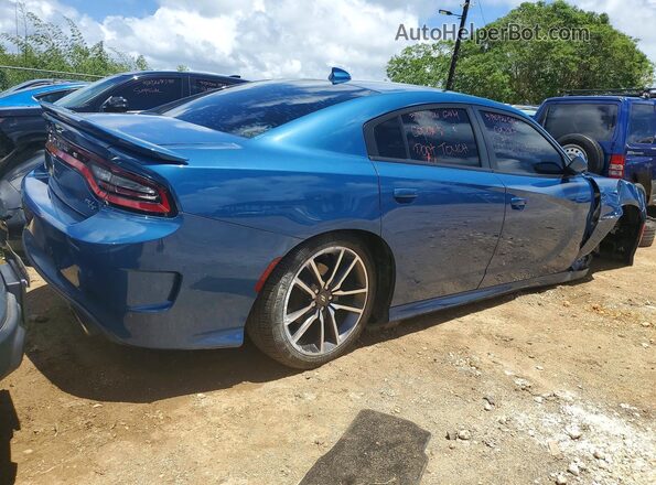 2C3CDXCTXMH505467 2021 DODGE CHARGER Blue Rear right