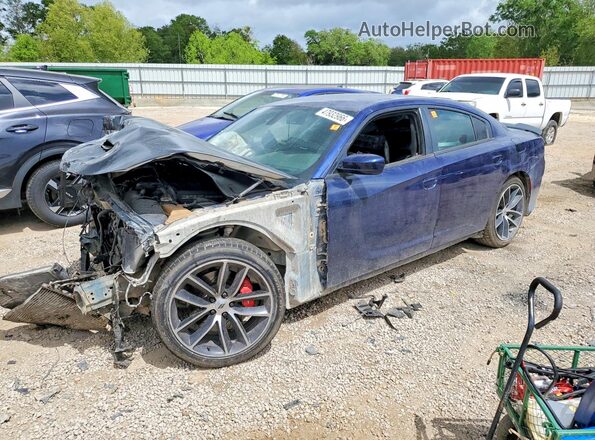 2C3CDXGJ0GH176419 2016 DODGE CHARGER Синий Передняя левая четверть