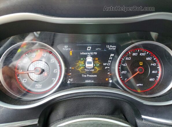 2C3CDXGJ1HH634485 2017 DODGE CHARGER Желтый Вид щитка приборов