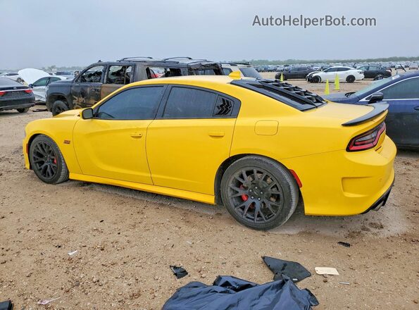 2C3CDXGJ1HH634485 2017 DODGE CHARGER Желтый Задняя левая четверть