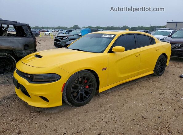 2C3CDXGJ1HH634485 2017 DODGE CHARGER Желтый Передняя левая четверть