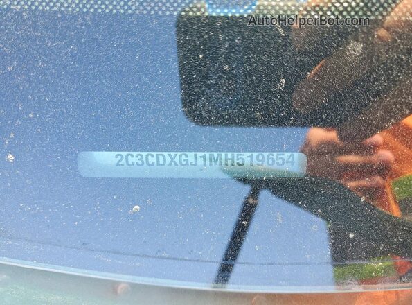 2C3CDXGJ1MH519654 2021 DODGE CHARGER Green Widok komory silnika