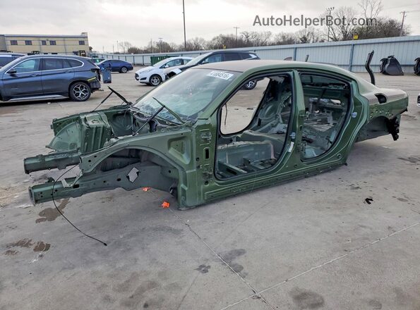 2C3CDXGJ1MH565131 2021 DODGE CHARGER Зеленый Передняя левая четверть