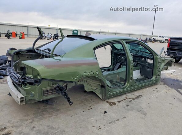 2C3CDXGJ1MH565131 2021 DODGE CHARGER Зеленый Задняя правая четверть