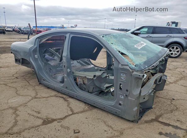 2C3CDXGJ2JH297458 2018 DODGE CHARGER Gray Delantero derecho