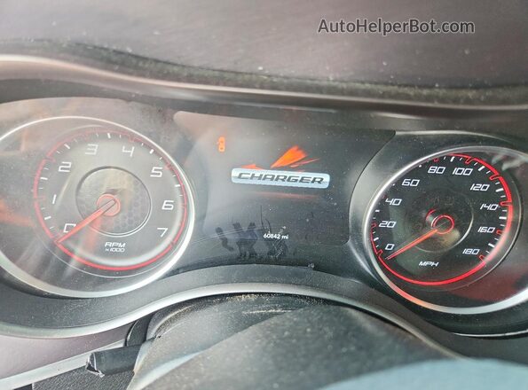 2C3CDXGJ2KH692418 2019 DODGE CHARGER White Vista del cuadro de instrumentos