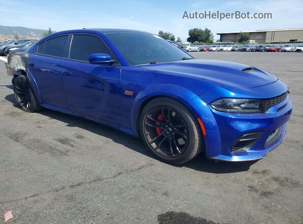 2C3CDXGJ2MH604275 2021 DODGE CHARGER Blue წინა მარჯვენა