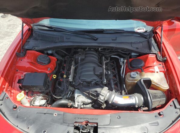 2C3CDXGJ3HH595706 2017 DODGE CHARGER Красный Вид задней части салона