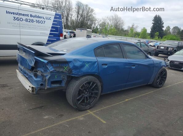 2C3CDXGJ3NH217140 2022 DODGE CHARGER Blue Trasero derecho