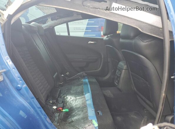 2C3CDXGJ3NH217140 2022 DODGE CHARGER Blue Vista de los asientos traseros