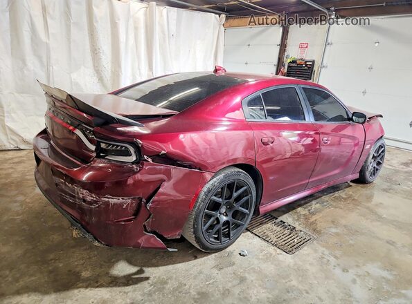 2C3CDXGJ4JH125920 2018 DODGE CHARGER Темно-бордовый Задняя правая четверть